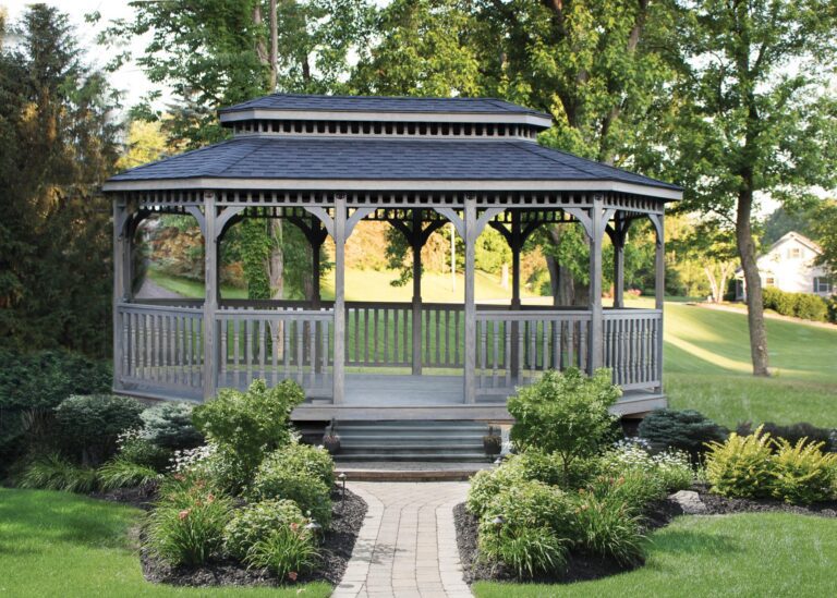 Wood Oblong Gazebo