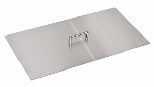 12" x 24" Rectangular Stainless Steel Burner Cover