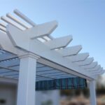 Classic end cap for Vinyl Pergolas
