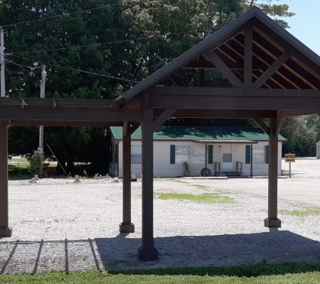 Model 124449 12x12 Wood Pavilion with 14x10 Wood Pergola