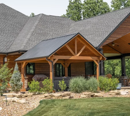 An Open Gable Pavillion from Miller's Mini Barn