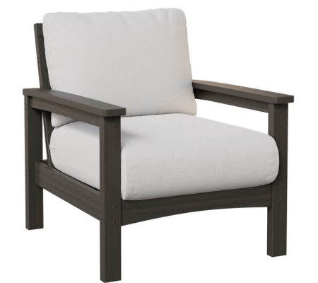 Camden Club Chair with white Fabric