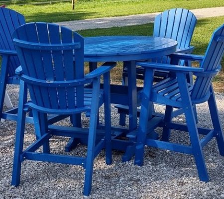 Blue Bar with chairs