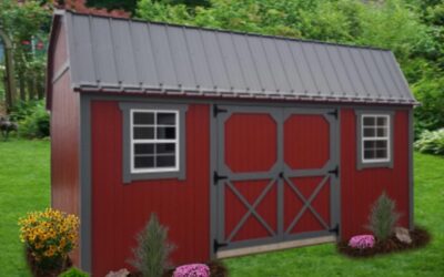 Painted-Lofted-Garden-red-with-dark-grey-trim