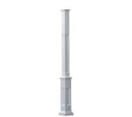 Vinyl Savannah post for pergolas that is 6x6" Top & 8x8" Base