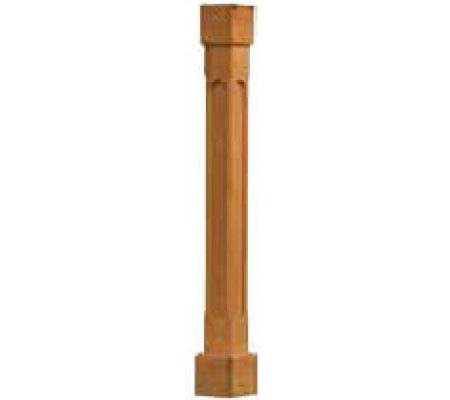 Wood Grandfather Pergola Post Wrapped 6x6"